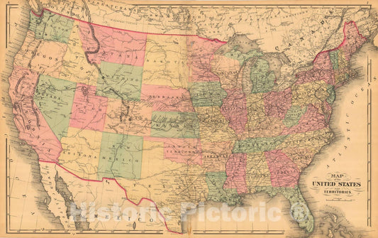 Historic Map : Atlas of Norfolk County, United States 1876 , Vintage Wall Art