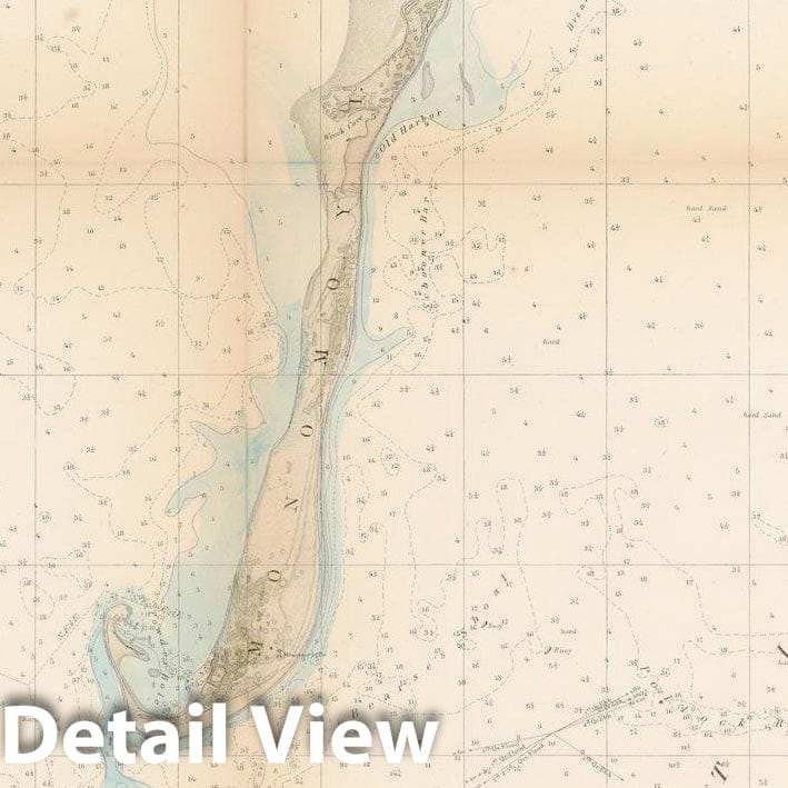 Historic Map : Chatham 1854 Topographic Map , Vintage Wall Art