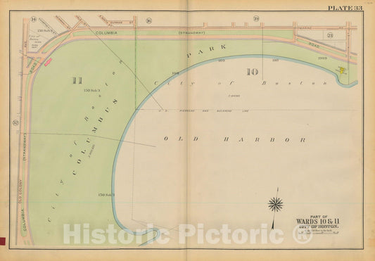 Historic Map : Atlas City of Boston: South Boston 1919 Plate 033 , Vintage Wall Art