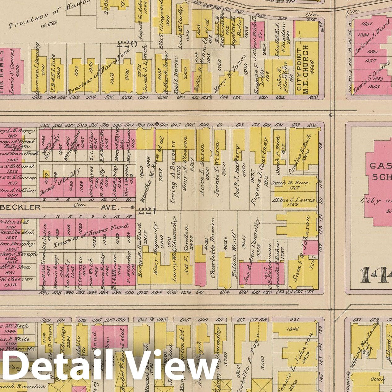 Historic Map : Atlas of South Boston, South Boston 1910 Plate 022 , Vintage Wall Art