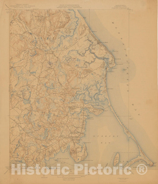 Historic Map : USGS 7.5 Minute Sheets and Quadrangles, Massachusetts 1941 , Vintage Wall Art