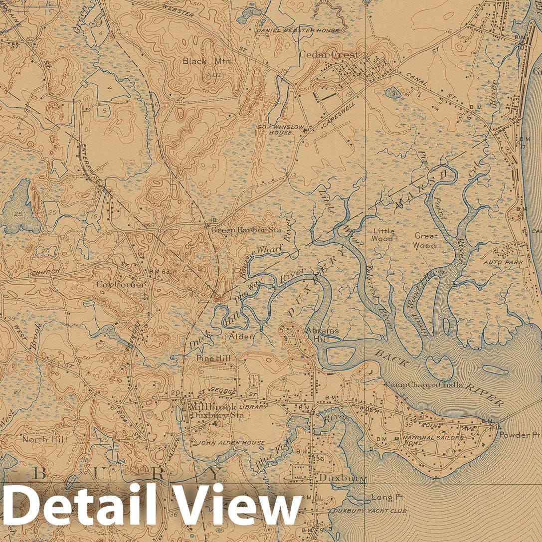 Historic Map : USGS 7.5 Minute Sheets and Quadrangles, Massachusetts 1941 , Vintage Wall Art