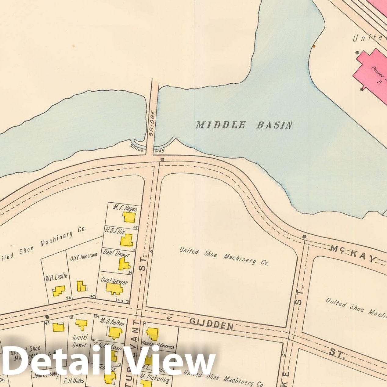 Historic Map : Beverly 1907 Plate 026 , Atlas City of Beverly , Vintage Wall Art