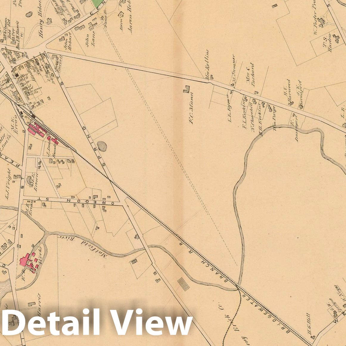 Historic Map : Atlas of Plymouth County Massachusetts, East Bridgewater 1879 , v2, Vintage Wall Art