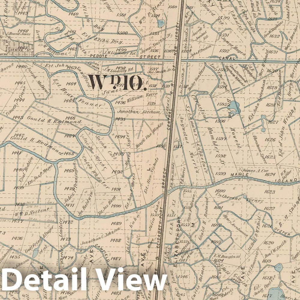 Historic Map : Atlas City of Newark, Newark 1901 Plate 035 , Vintage Wall Art