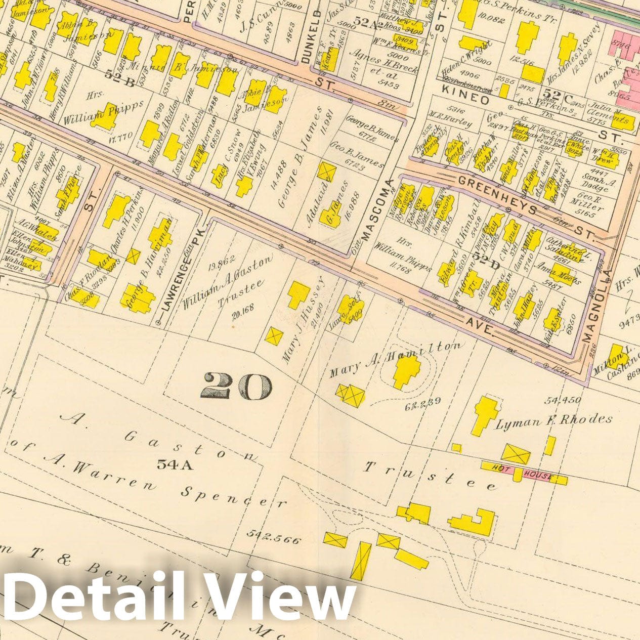Historic Map : Atlas City of Boston, Vol. 5, Dorchester, 4th Ed., Dorchester 1904 Plate 013 , Vintage Wall Art