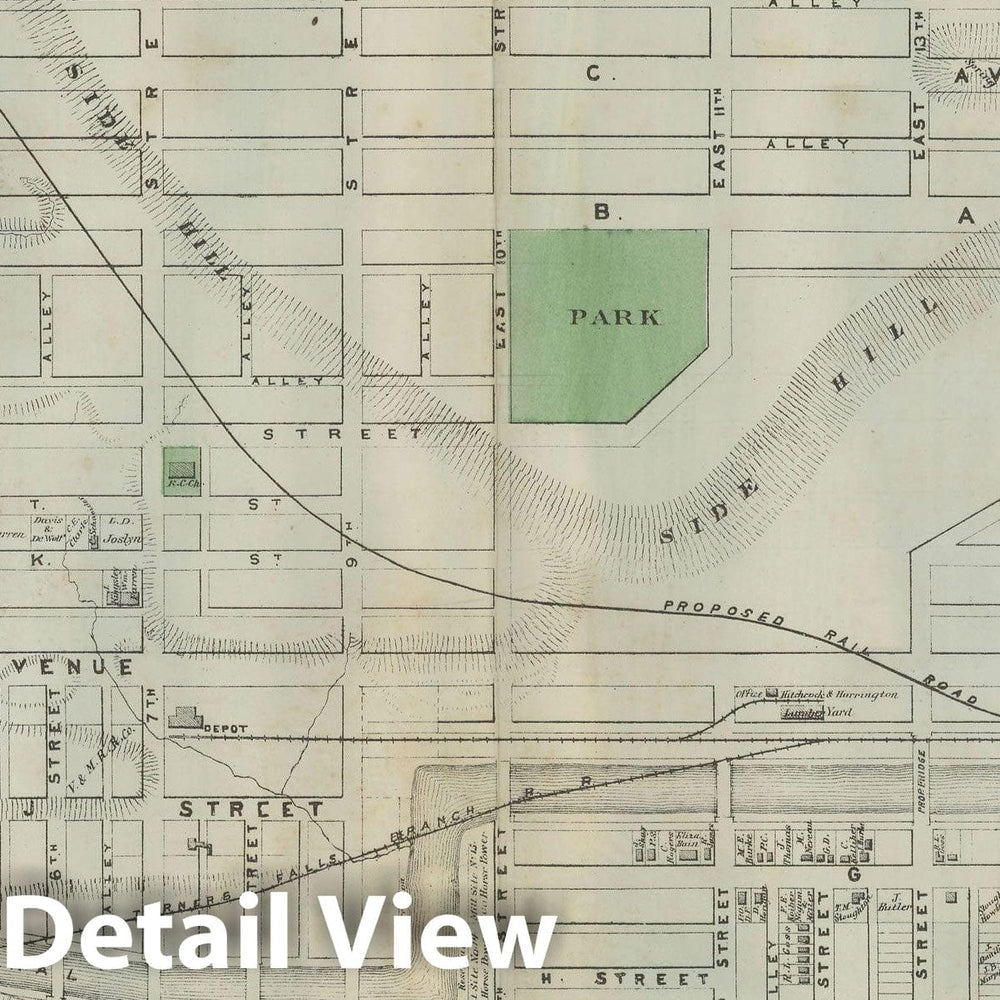 Historic Map : Atlas of Franklin Co. Massachusetts, Montague 1871 , Vintage Wall Art