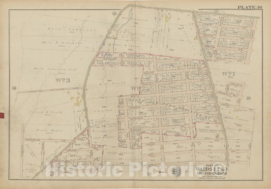 Historic Map : Atlas of Staten Island, Borough of Richmond, Vol 1, Staten Island 1917 Plate 036 , Vintage Wall Art