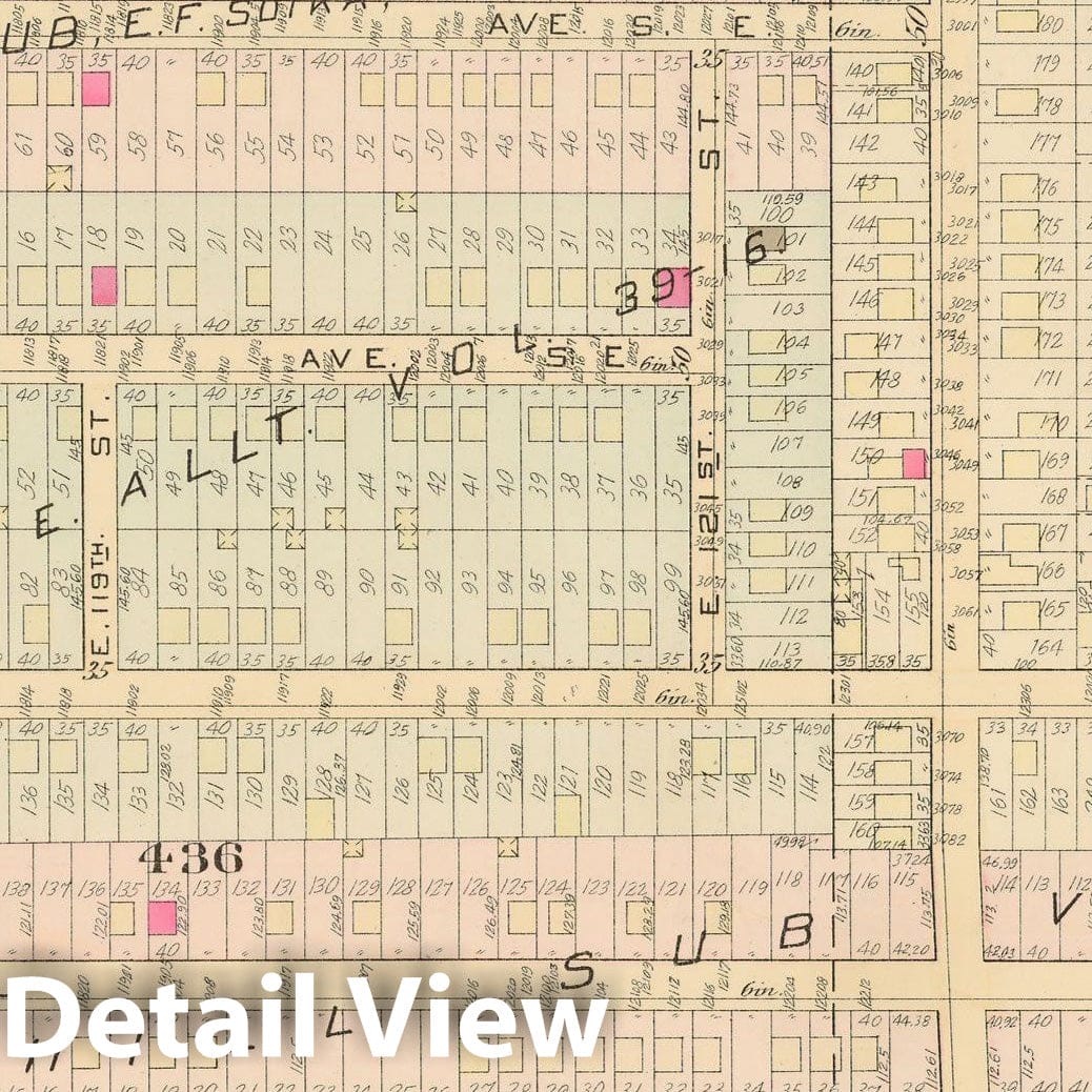 Historic Map : Atlas City of Cleveland, Vol. Four, Cleveland 1922 22L , Vintage Wall Art