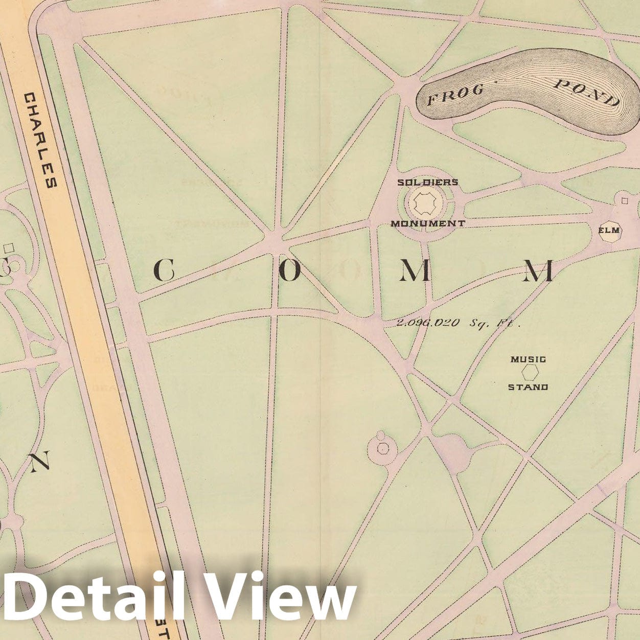 Historic Map : Atlas City of Boston, City Proper, Vol. I, Boston 1888 Plate 032 , v2, Vintage Wall Art