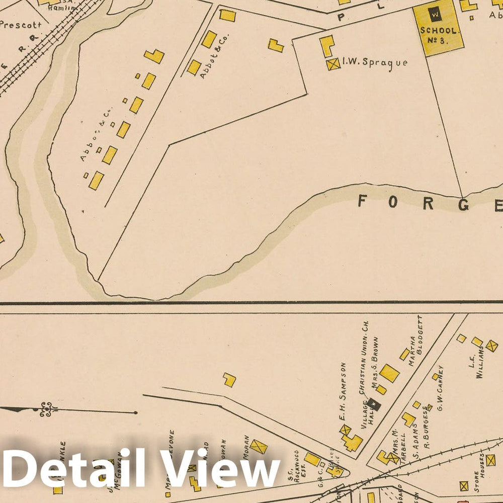 Historic Map : Atlas of Middlesex County, Massachusetts, Groton & Westford 1889 , Vintage Wall Art