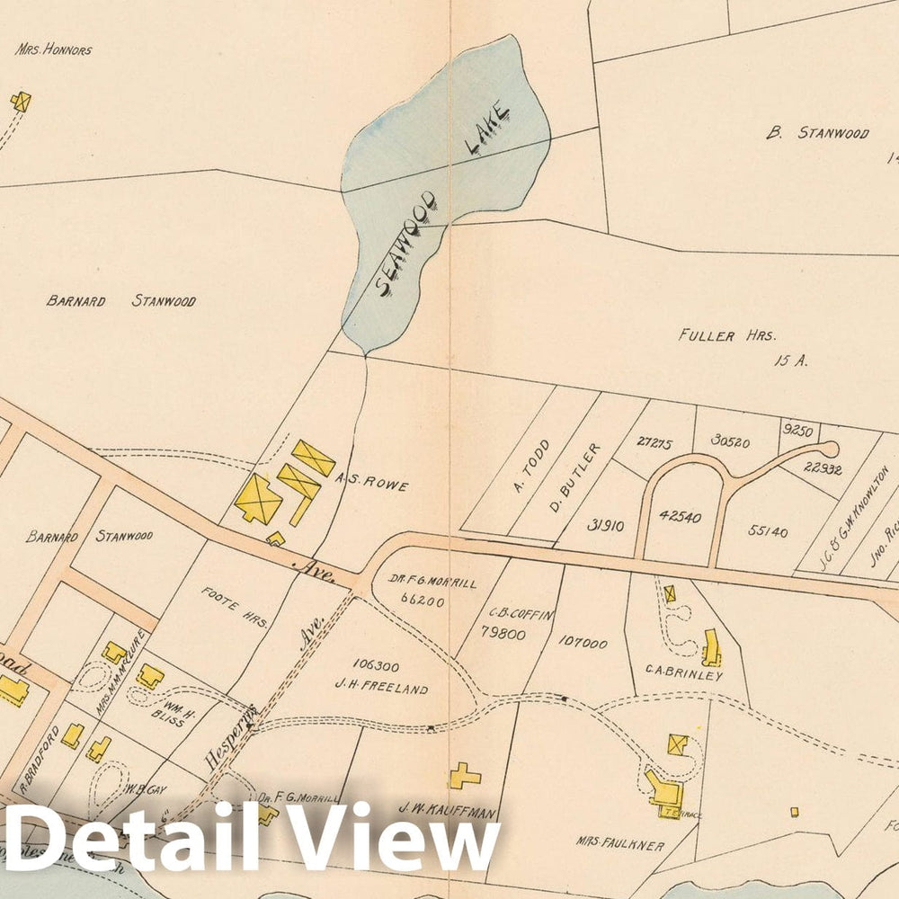 Historic Map : Gloucester & Magnolia 1899 Page 15 , Vintage Wall Art