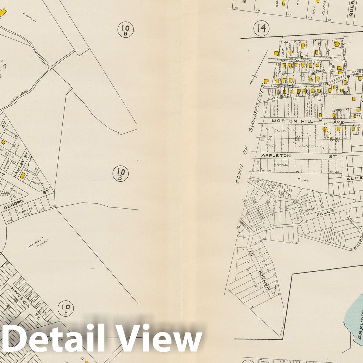 Historic Map : Atlas of Lynn, Nahant & Swampscott, Lynn 1924 Plate 011 , Vintage Wall Art