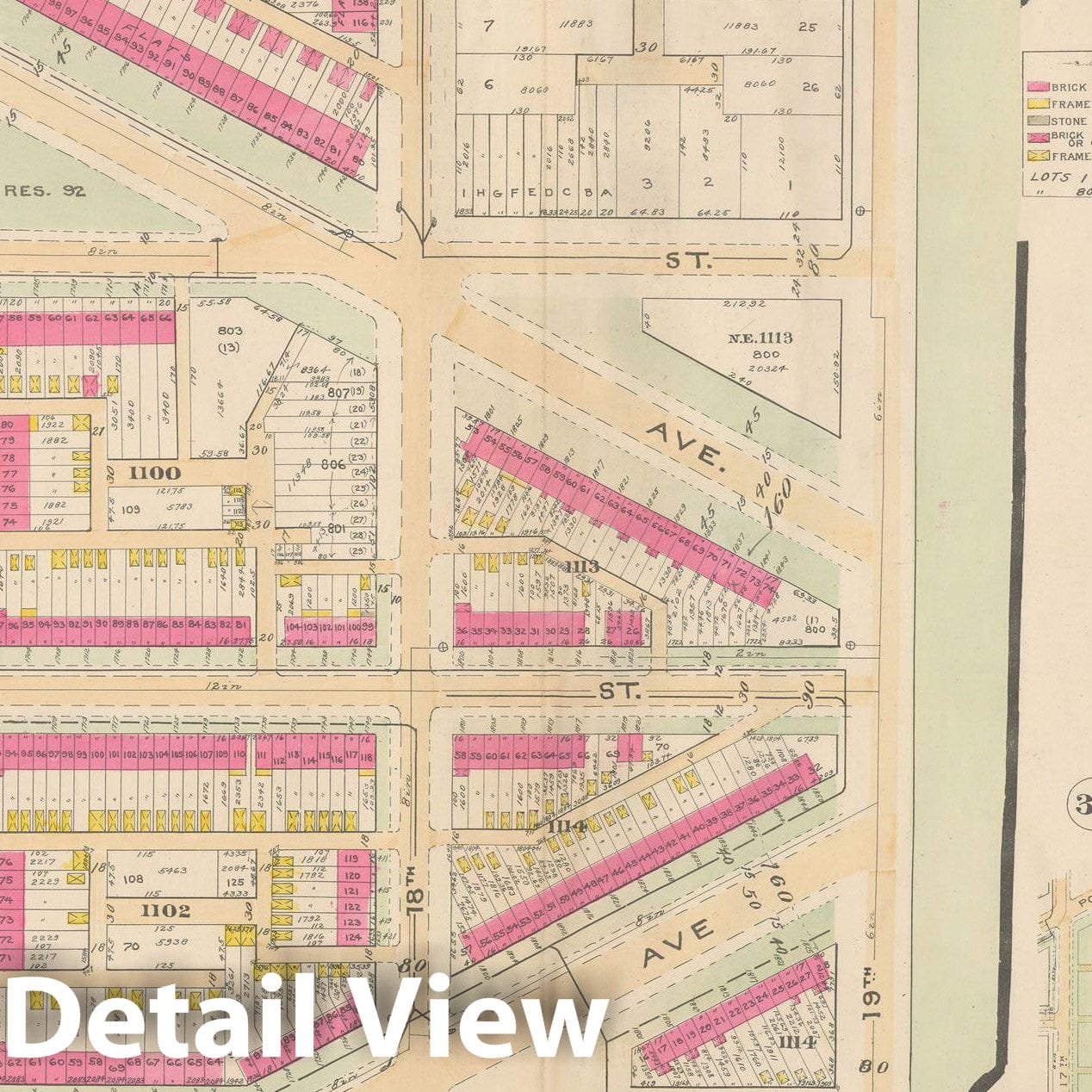 Historic Map : Atlas of Washington D.C. Volume 2 (NE, SE, SW), Washington 1928 Plate 033 , Vintage Wall Art
