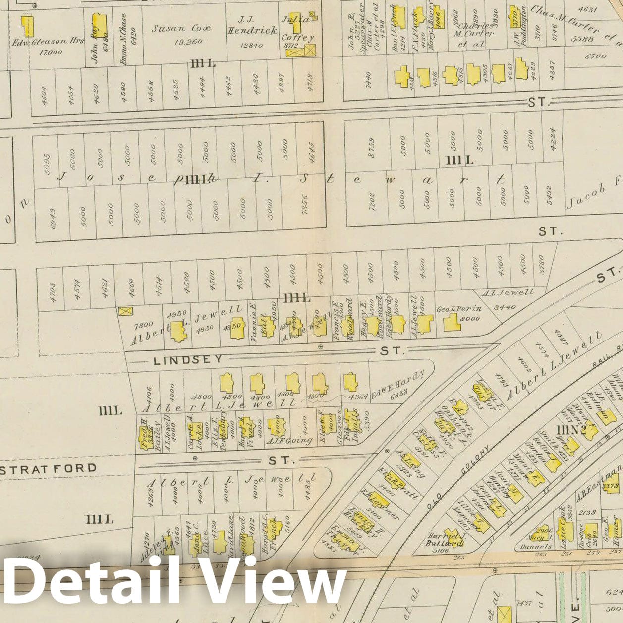 Historic Map : Atlas City of Boston, Vol. 5, Dorchester, Dorchester 1894 Plate 017 , Vintage Wall Art