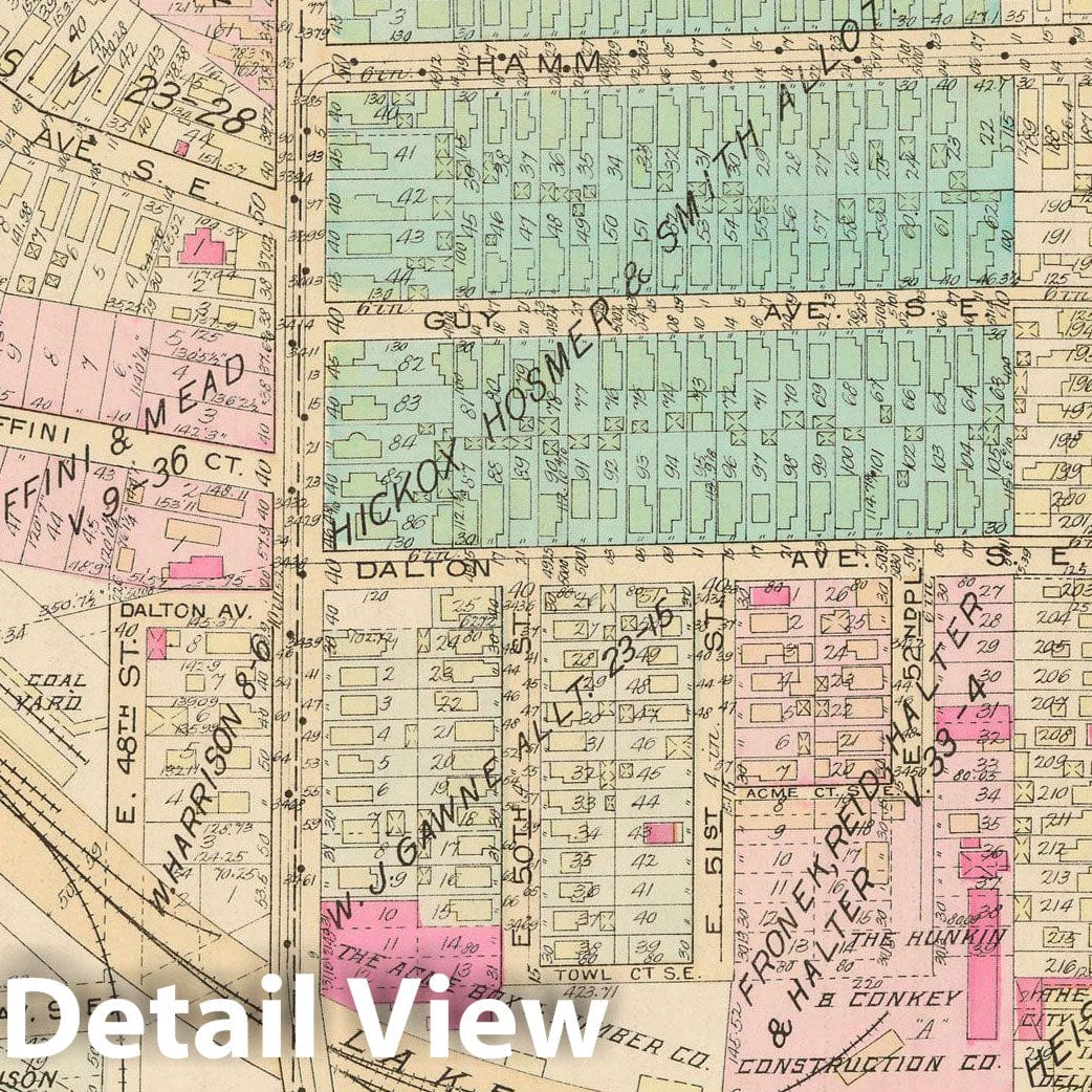 Historic Map : Atlas City of Cleveland, Vol. Four, Cleveland 1922 23R , Vintage Wall Art