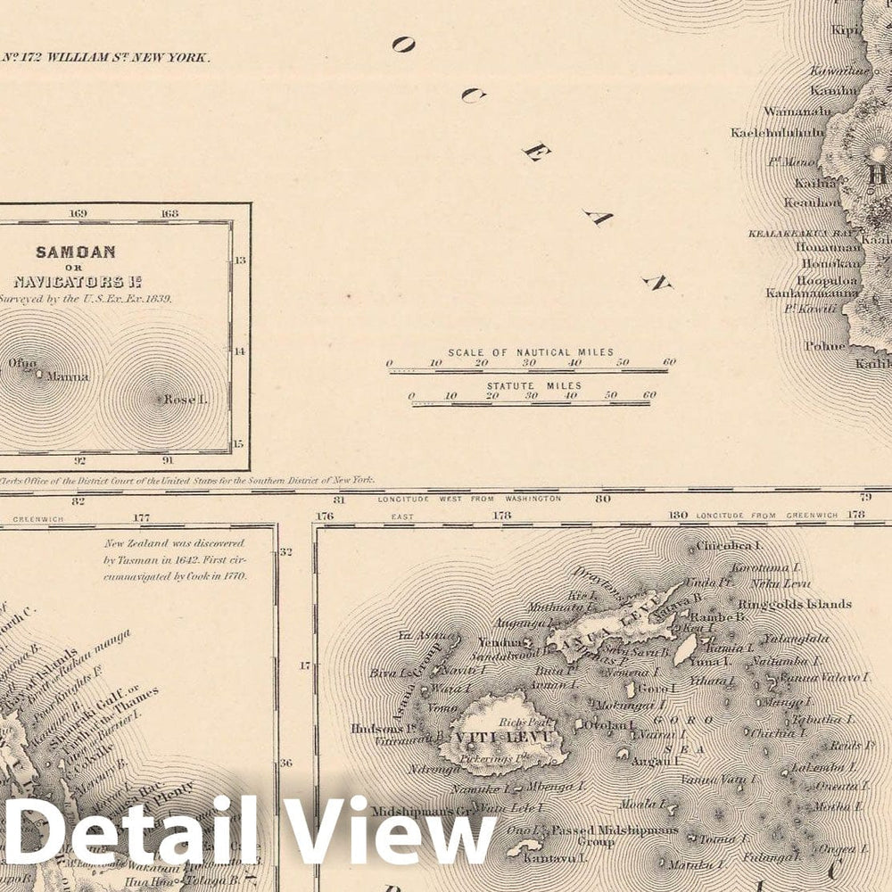 Historic Map : Colton's Atlas World, Hawaii 1856 , Vintage Wall Art
