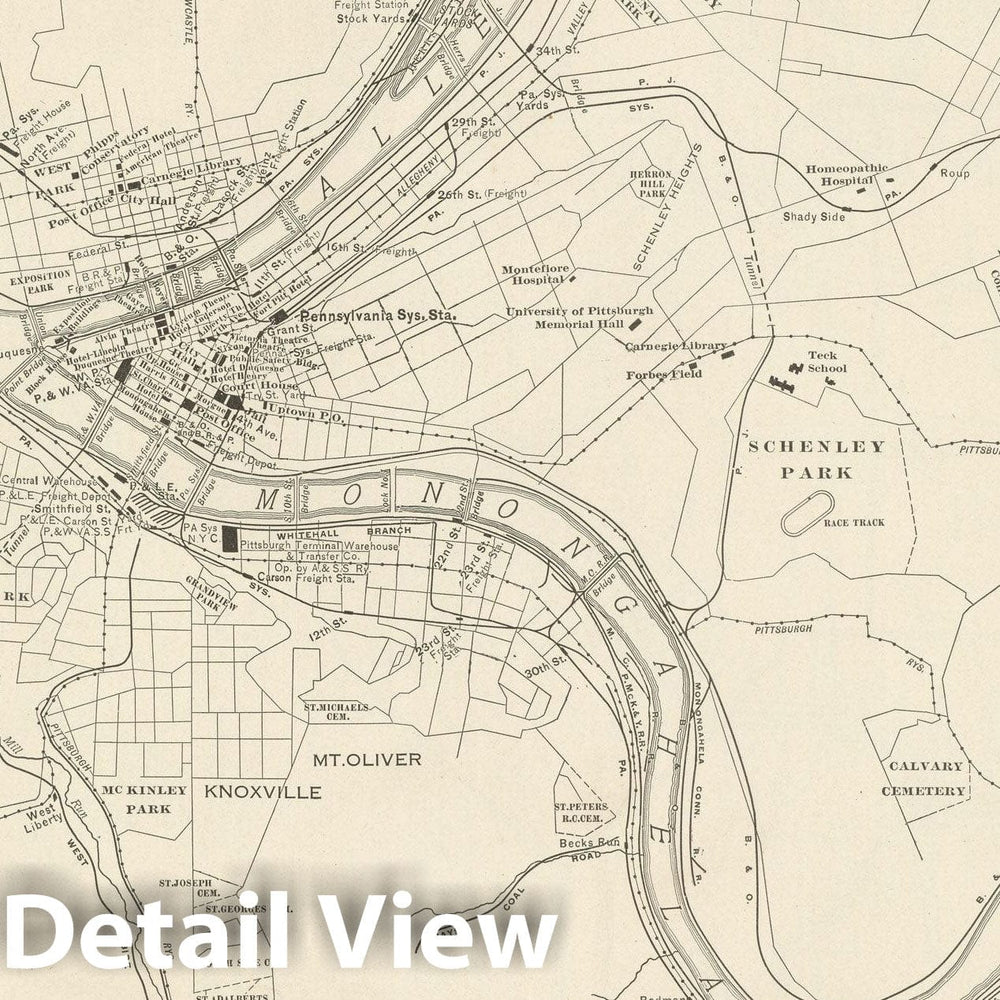 Historic Map : Commercial Atlas of America, 56th Edition, Pittsburgh 1925 , v2, Vintage Wall Art