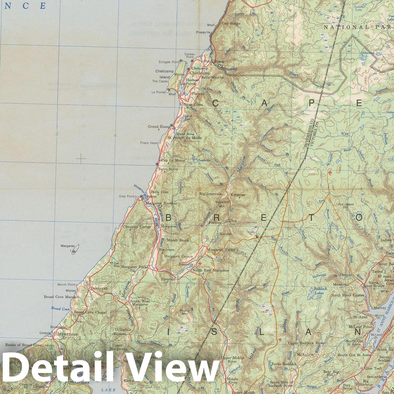 Historic Map : Canada National Topographic System, Sydney 1970 , Vintage Wall Art