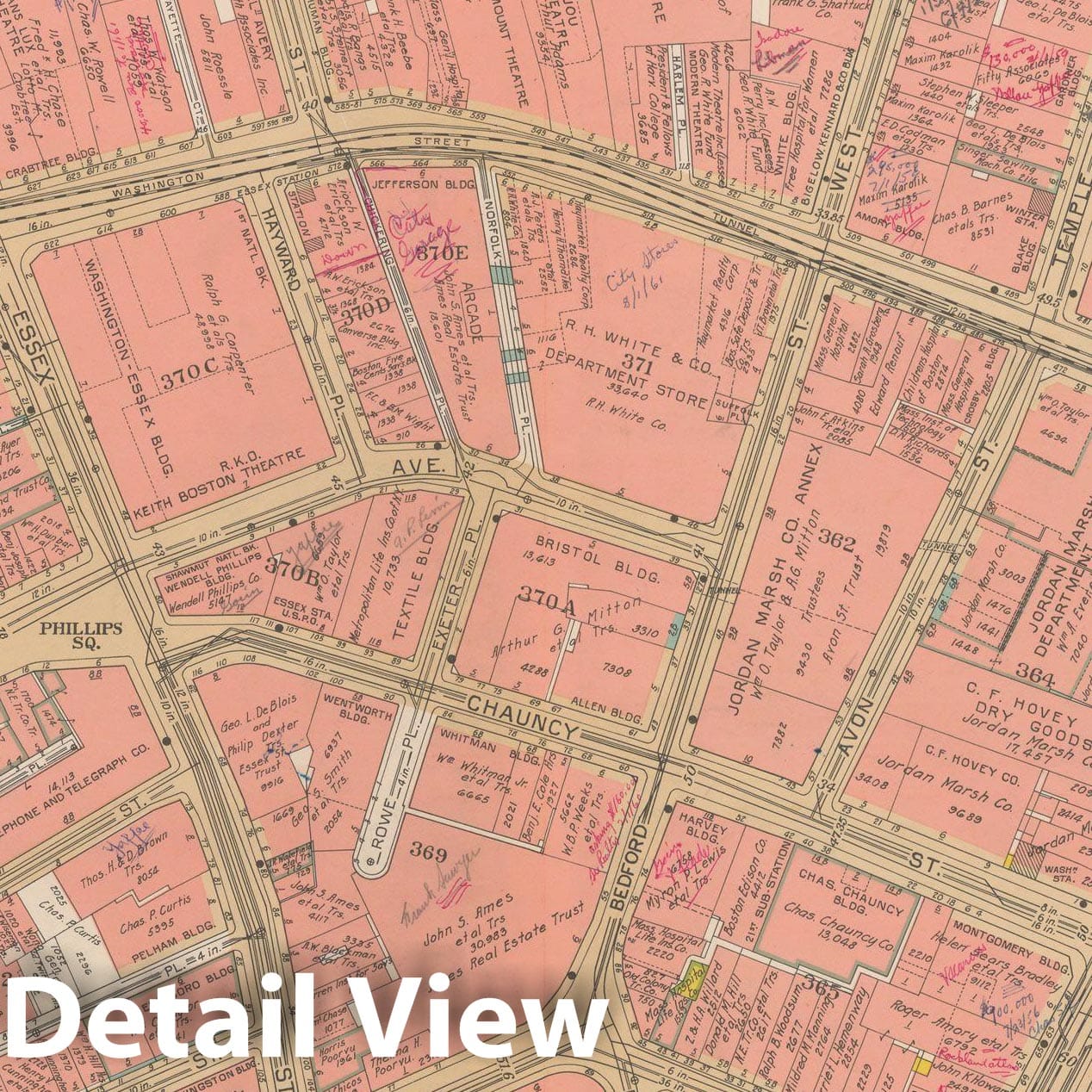 Historic Map : Atlas City of Boston, Boston 1938 Plate 011 , Vintage Wall Art