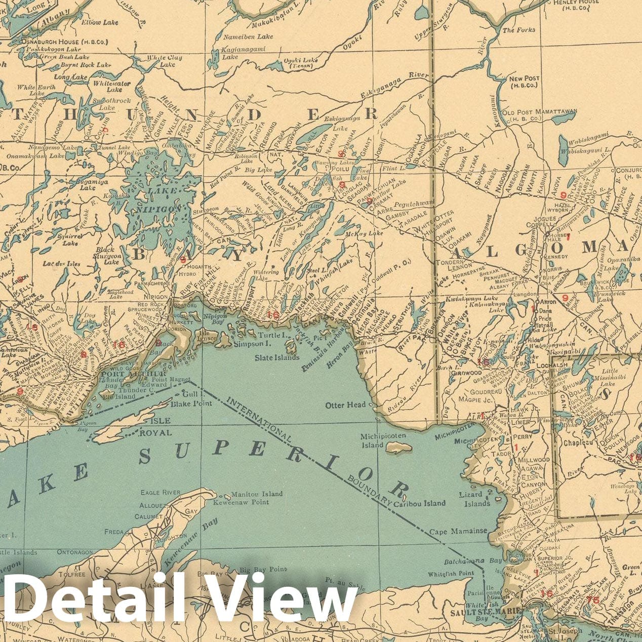 Historic Map : Commercial Atlas of America, 56th Edition, Ontario 1925 , v2, Vintage Wall Art