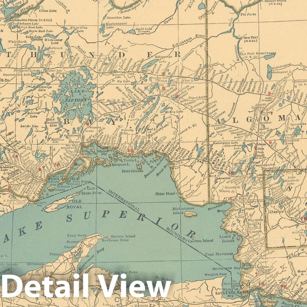 Historic Map : Commercial Atlas of America, 56th Edition, Ontario 1925 , v2, Vintage Wall Art