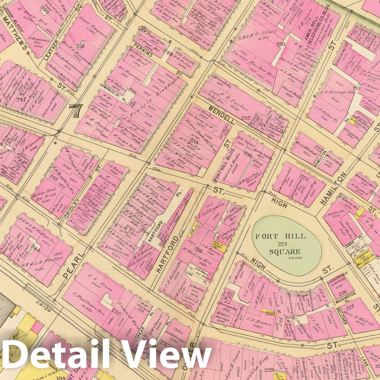 Historic Map : Boston 1895 Plate 002 , Atlas City of Boston Proper & Roxbury , Vintage Wall Art