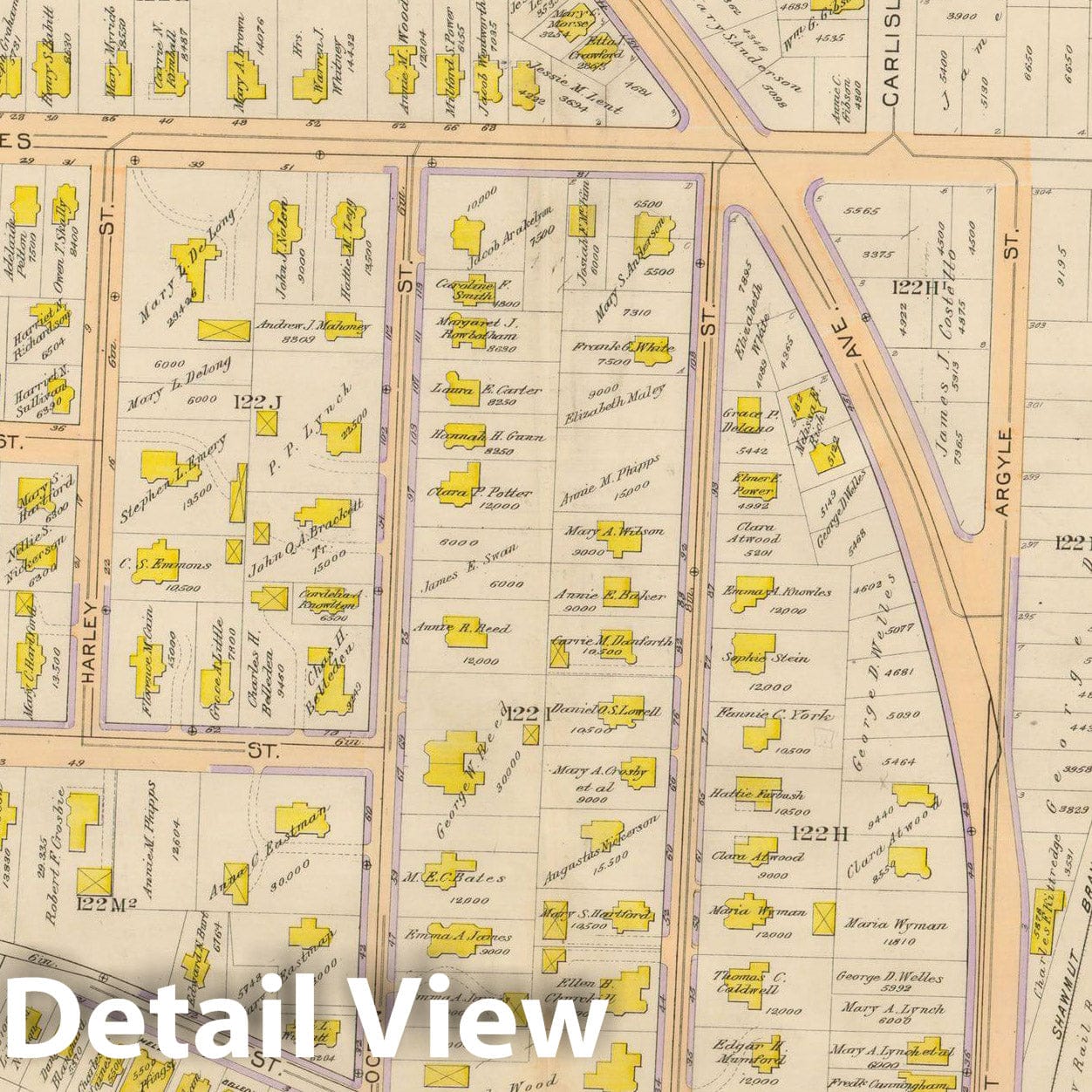 Historic Map : Atlas City of Boston, Vol. 5, Dorchester, Dorchester 1898 Plate 027 , Vintage Wall Art