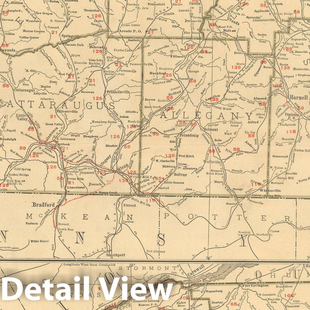 Historic Map : New York 1925 , v2, Vintage Wall Art