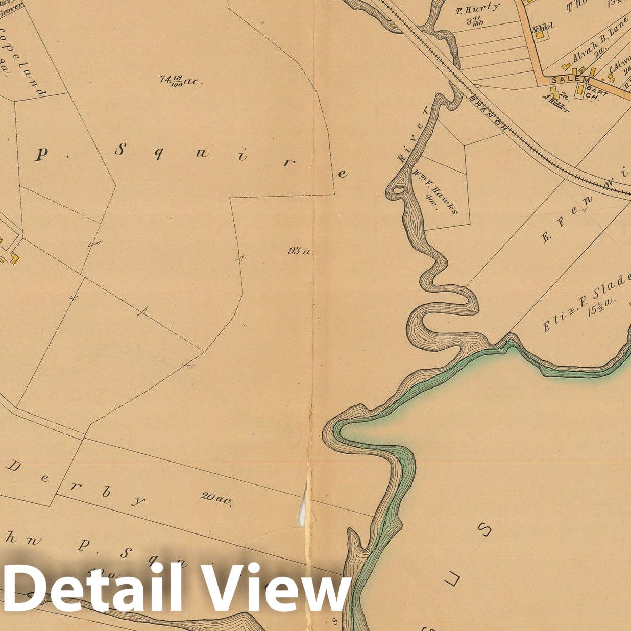 Historic Map : Atlas City of Chelsea and the Towns of Revere and Winthrop 1886 Plate L , Vintage Wall Art