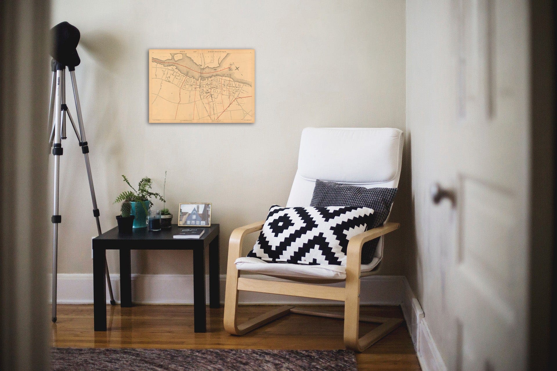 Historic Map : Atlas of Massachusetts, Newburyport 1891 , Vintage Wall Art