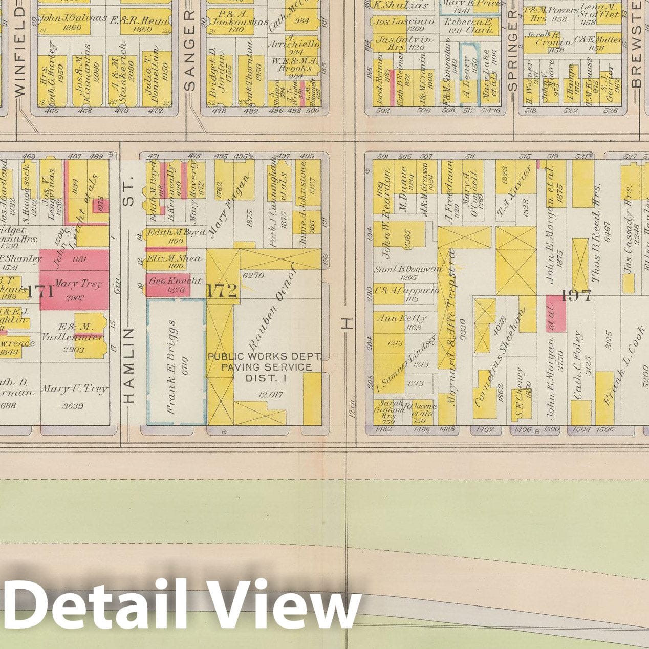 Historic Map : Atlas City of Boston: South Boston 1919 Plate 019 , Vintage Wall Art