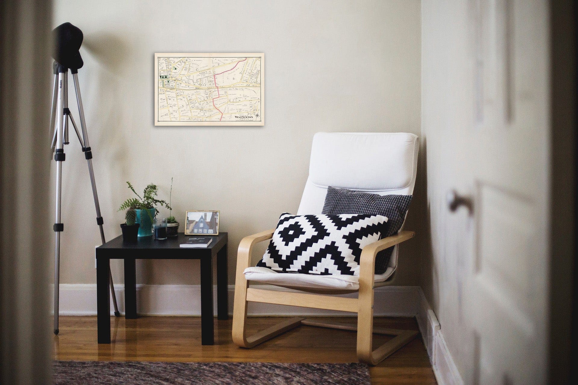 Historic Map : Atlas of Newton, Newton 1874 , v10, Vintage Wall Art