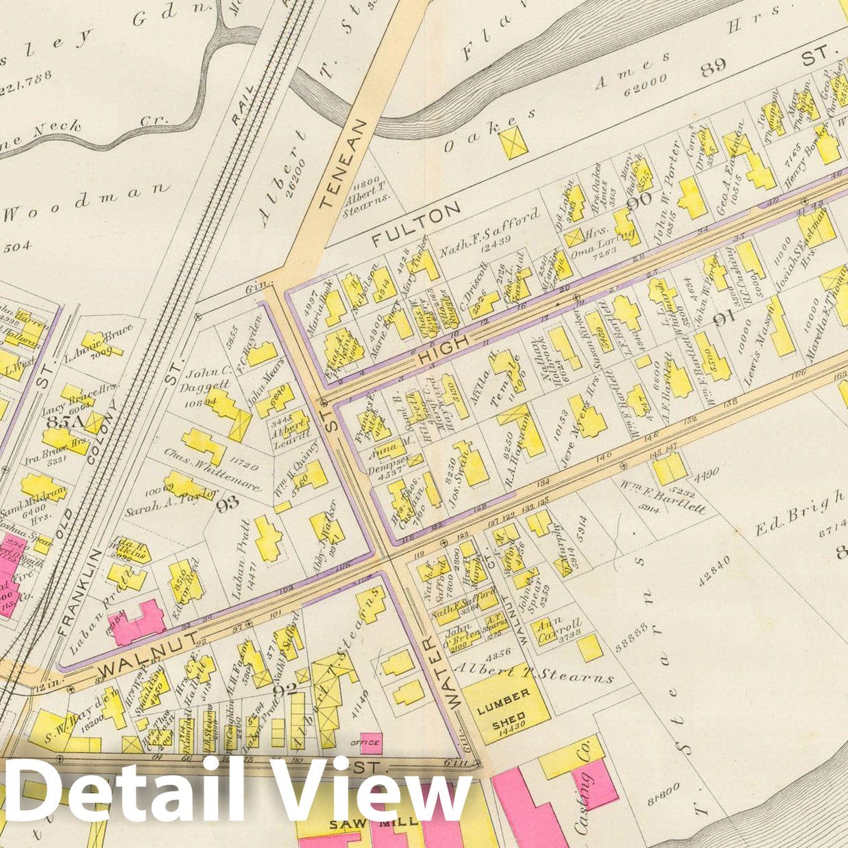 Historic Map : Atlas City of Boston, Vol. 5, Dorchester, Dorchester 1889 Plate 027 , Vintage Wall Art