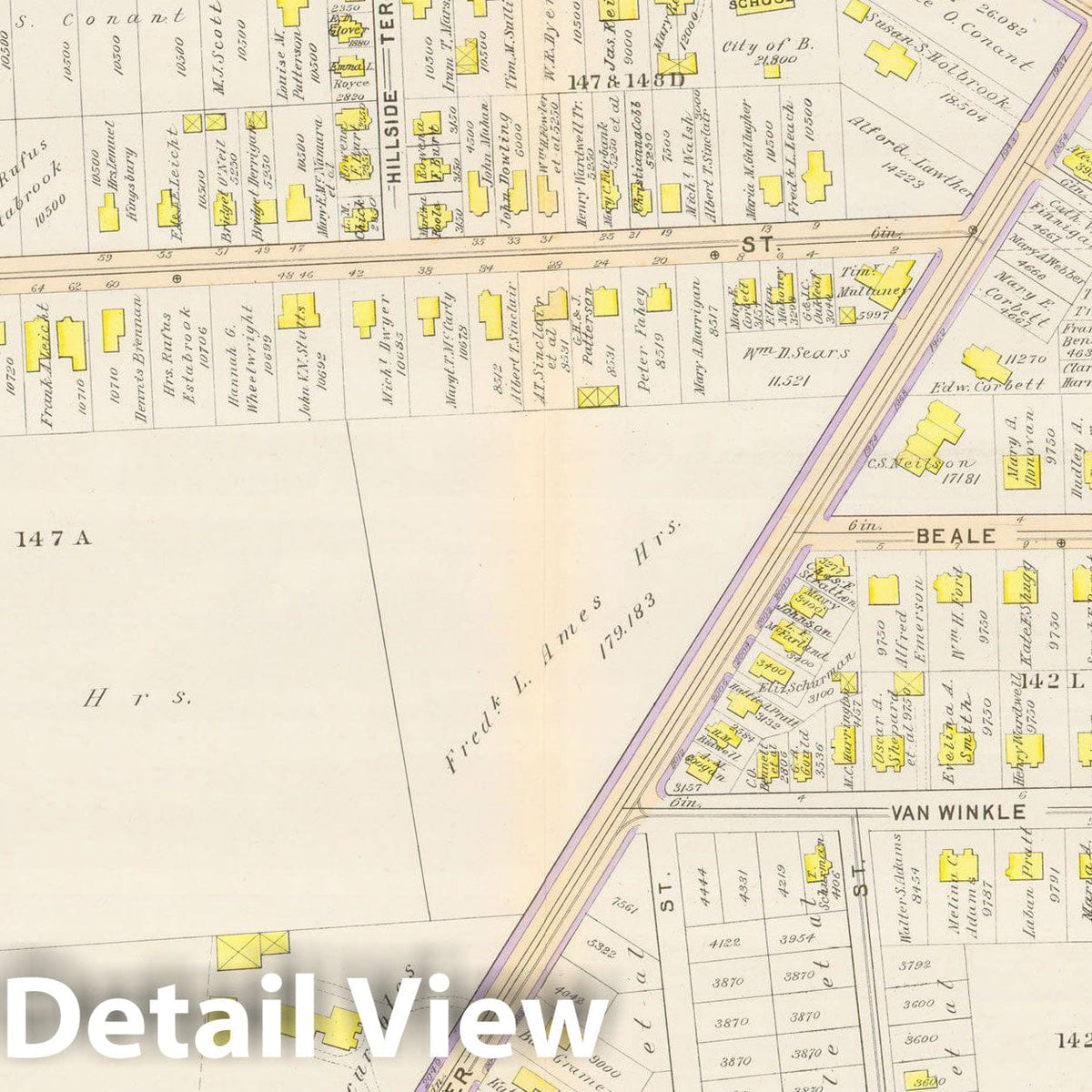 Historic Map : Atlas City of Boston, Vol. 5, Dorchester, Dorchester 1894 Plate 028 , Vintage Wall Art