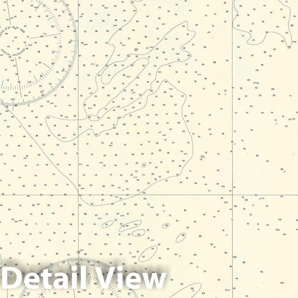 Historic Map : Coastal Charts - NJ DE: Cape May to Fenwick Island Light 1952 , Vintage Wall Art