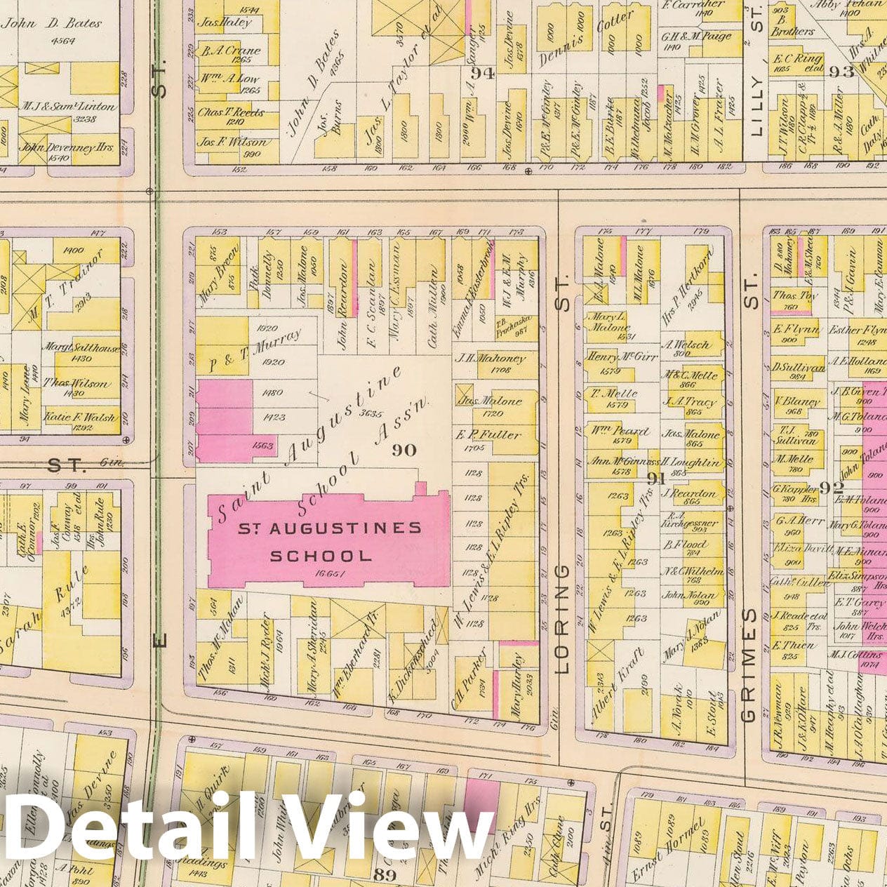 Historic Map : Atlas City of Boston, South Boston 1899 Plate 010 , Vintage Wall Art