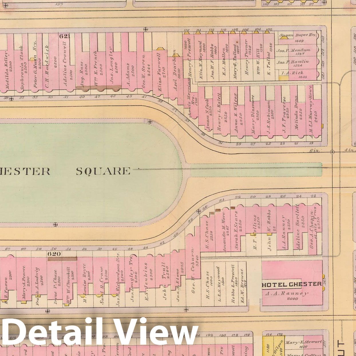 Historic Map : Atlas City of Boston, City Proper, Vol. 2, Boston 1888 Plate 071 , Vintage Wall Art