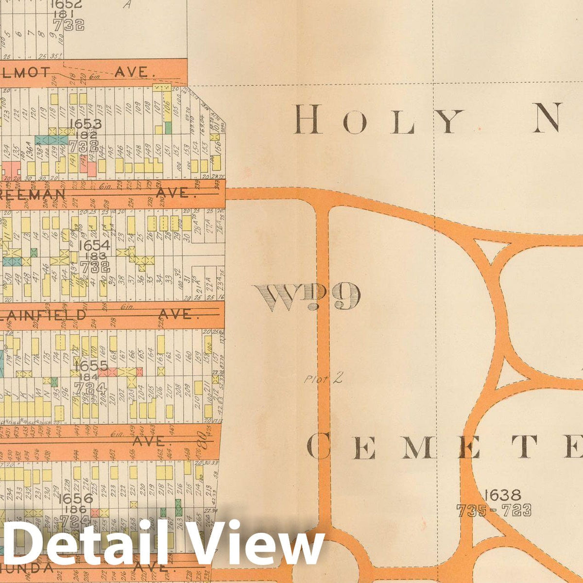 Historic Map : Plat Book of Jersey City, 1928 Plate 026 , Vintage Wall Art