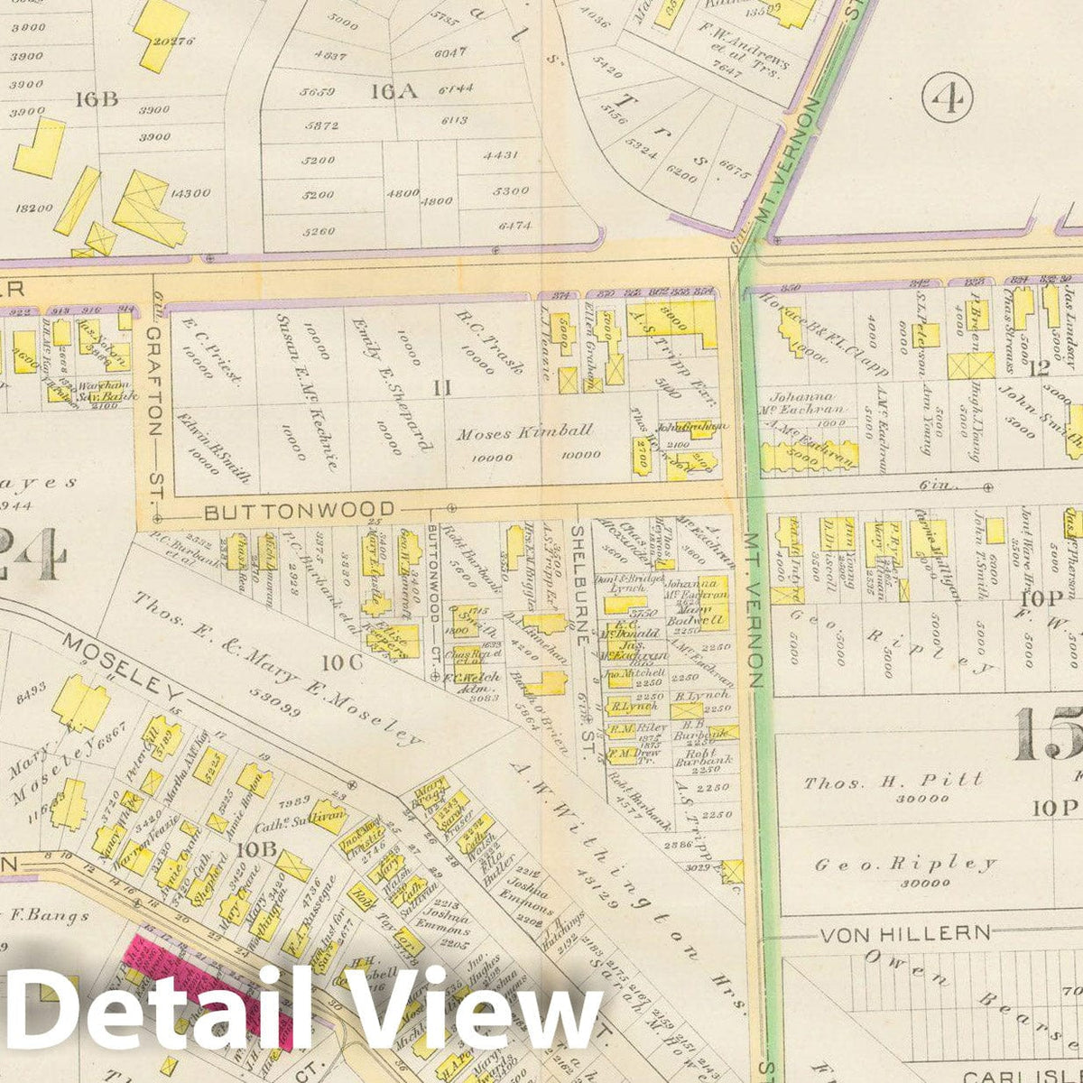 Historic Map : Atlas City of Boston, Vol. 5, Dorchester, Dorchester 1889 Plate 005 , Vintage Wall Art