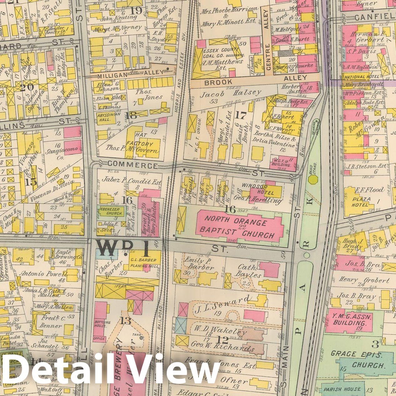 Historic Map : Atlas Oranges, Orange 1911 Plate 012 , Vintage Wall Art