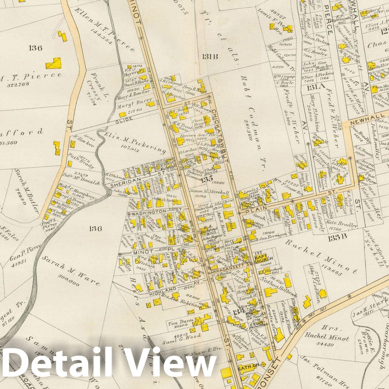 Historic Map : Atlas City of Boston, Vol. 5, Dorchester, Dorchester 1889 Plate 026 , Vintage Wall Art