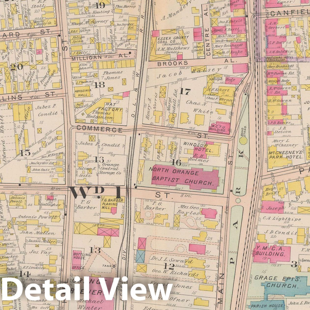 Historic Map : The Oranges, Plate 002 , Vintage Wall Art