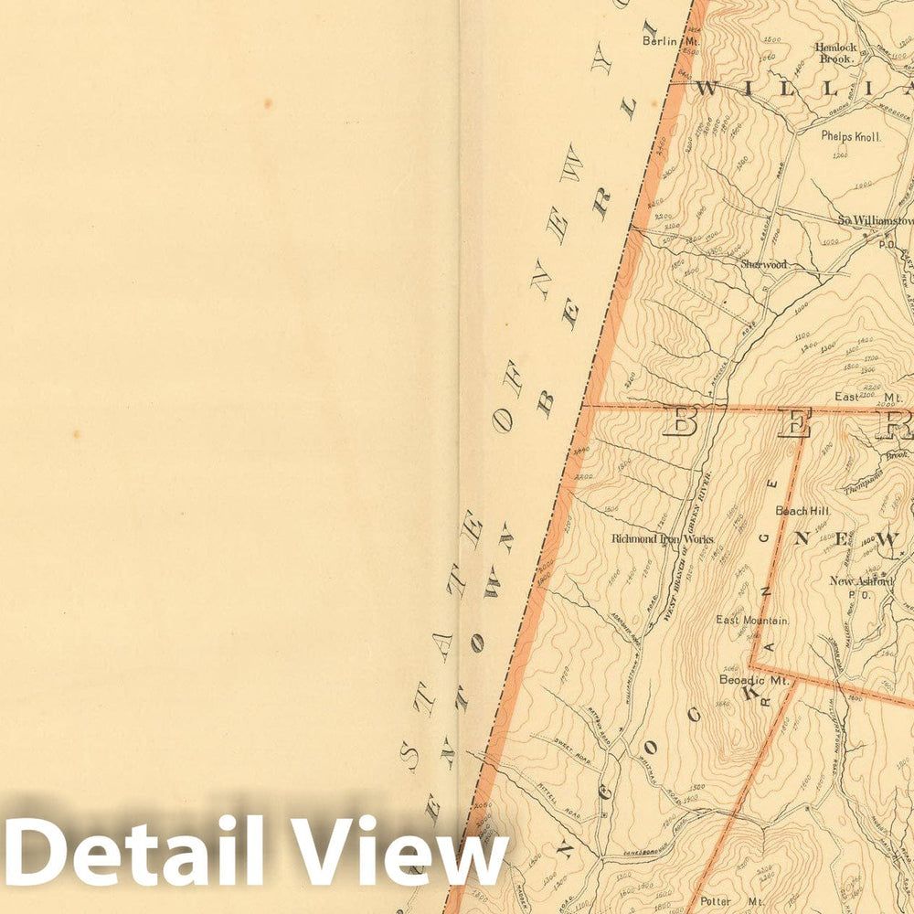 Historic Map : Atlas of Mass, Adams & Cheshire & Clarksburg & Lanesboro & New Ashford & North Adams & Williamstown 1904 Plate 025 , Vintage Wall Art