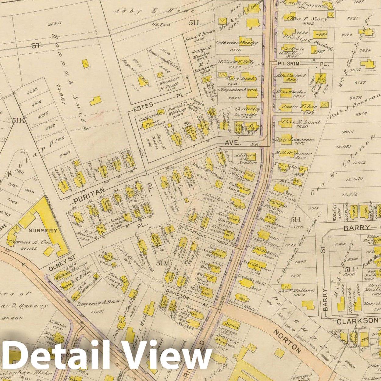 Historic Map : Atlas City of Boston, Vol. 5, Dorchester, Dorchester 1898 Plate 012 , Vintage Wall Art