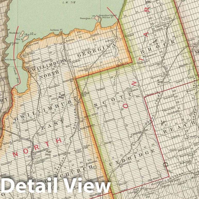 Historic Map : Canada National Topographic System, Toronto 1916 , Vintage Wall Art