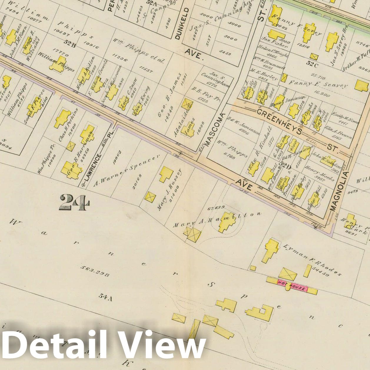Historic Map : Atlas City of Boston, Vol. 5, Dorchester, Dorchester 1894 Plate 013 , Vintage Wall Art