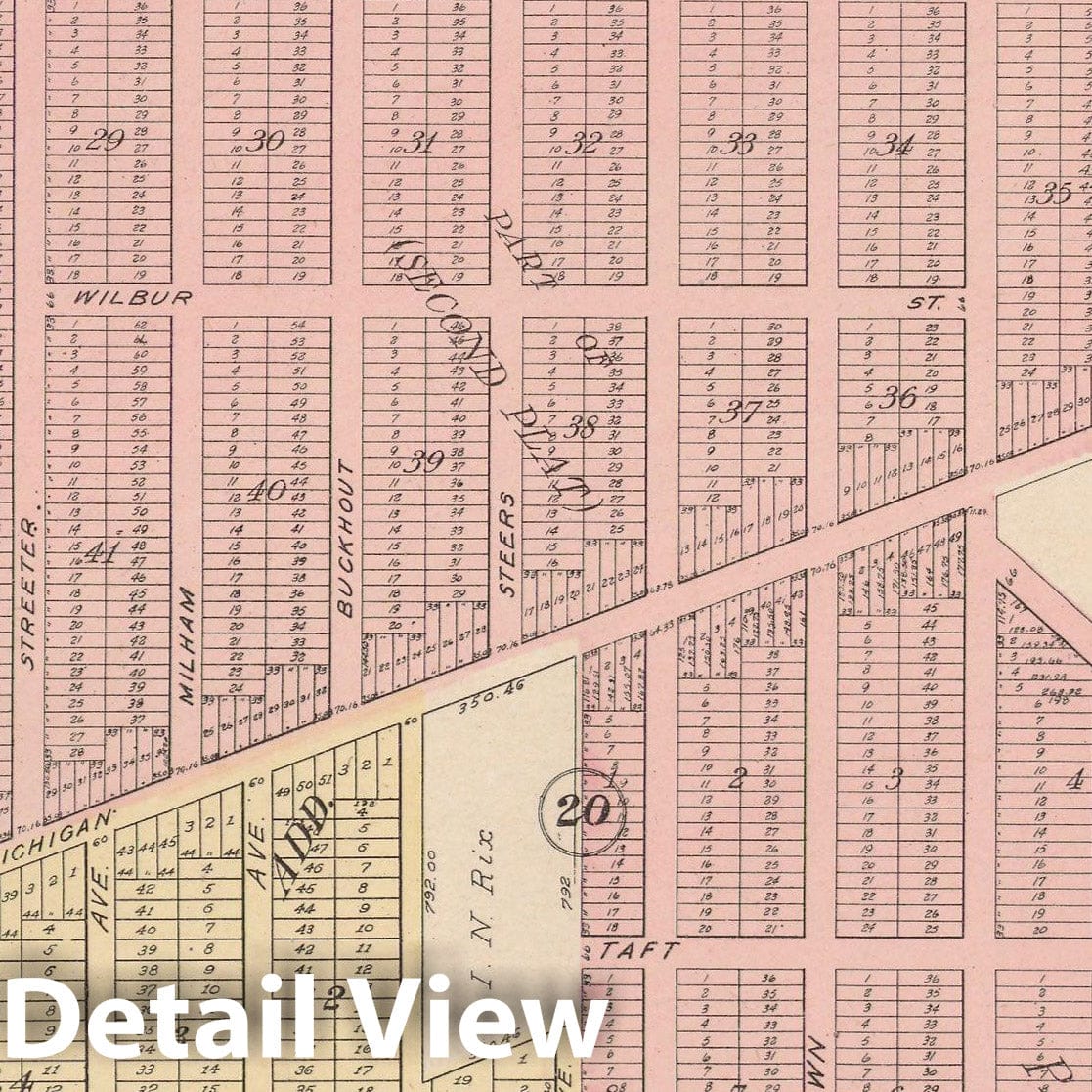 Historic Map : Kalamazoo 1910 , Standard Atlas of Kalamazoo County , v6, Vintage Wall Art