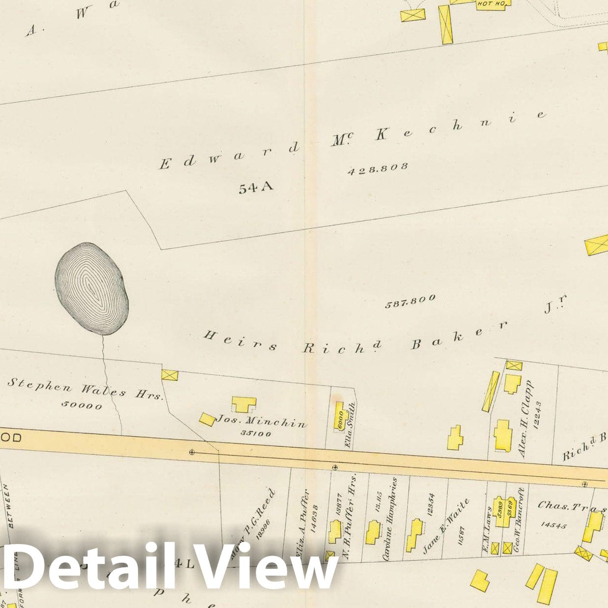 Historic Map : Atlas City of Boston, Vol. 5, Dorchester, Dorchester 1889 Plate 012 , Vintage Wall Art