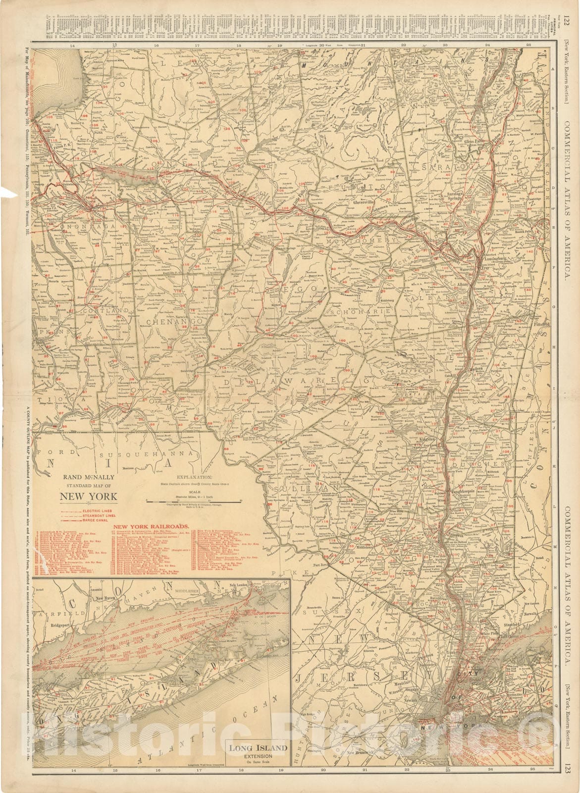 Historic Map : New York 1925 , Vintage Wall Art